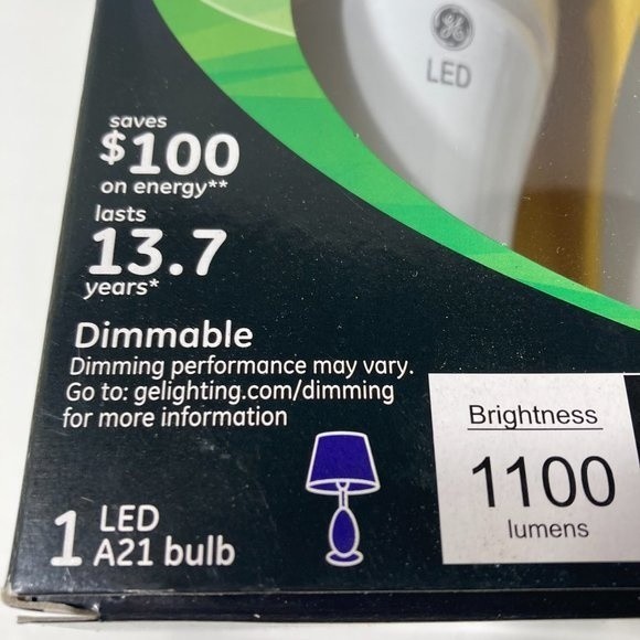 GE LED Extra Soft White 75w Replacement 14w Dimmable Light Bulbs - Picture 5 of 13
